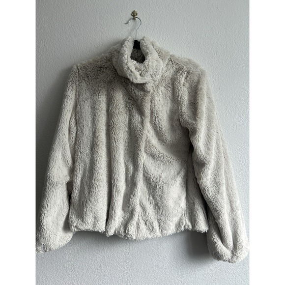 Patagonia Jackets & Blazers - PATAGONIA Jacket Womens Cream Pelage Faux Fur Fuzzy Teddy Luxury Sz M Winterwear